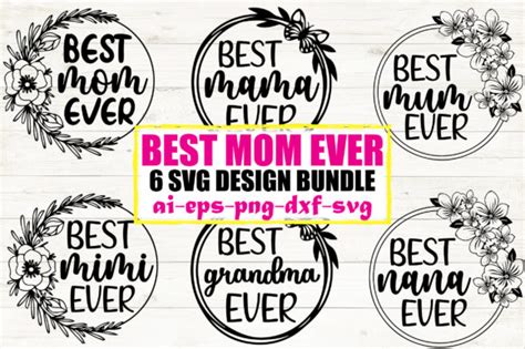 Best Mom Ever Svg Design Bundle Graphic By Craftlab · Creative Fabrica