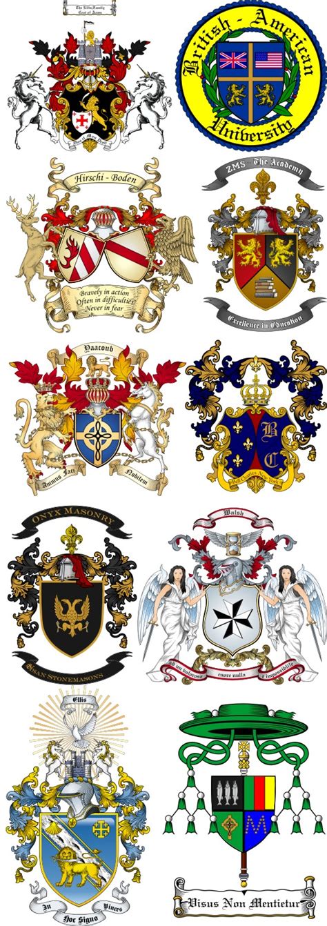 Different Coat Of Arms Designs