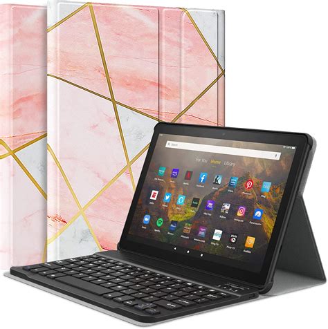 Moko Keyboard Case Fits All New Kindle Fire Hd 10 And 10 Plus Tablet