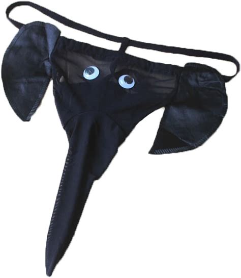 Xiondom Men S Sexy Thongs G String Elephant Nose Underwear Briefs Black Uk Clothing