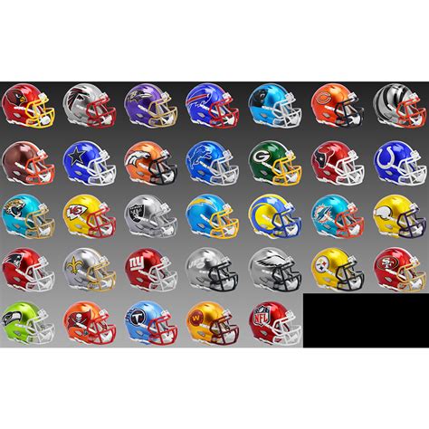 Limited Edition Nfl Flash 2021 Riddell Full Size Replica Speed Helmets