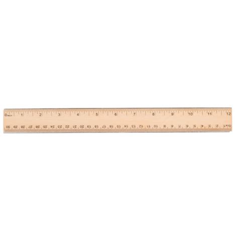 Universal Unv59021 Flat Wood Ruler With Double Metal Edge 116