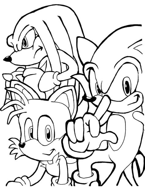 Top 89 Imagen Dibujos Para Colorear De Sonic Y Sus Amigos Ecovermx