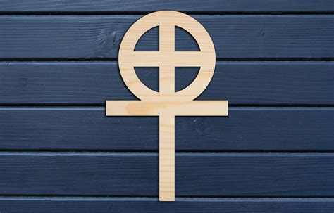 Gnostic Coptic Cross Wall Decor From Wood Wooden Wall Art Etsy