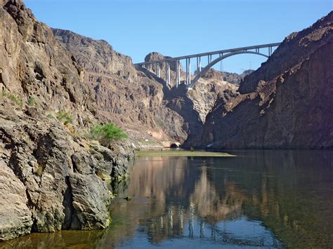 Hoover Dam Bypass Bridge Goldstrike Canyon Lake Mead National