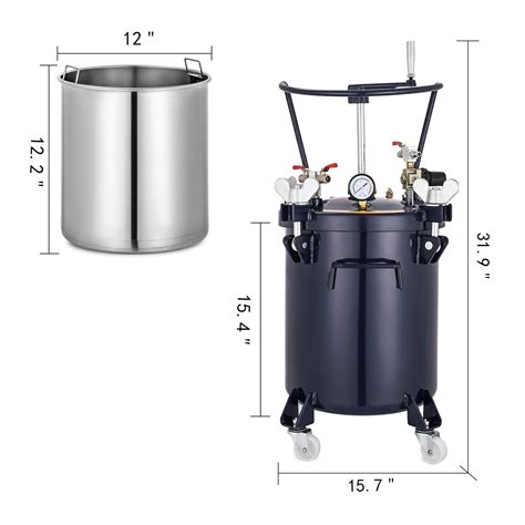 Buy Vevor Pressure Paint Pot 10 Gallon 40 Liters Pressure Pot Tank