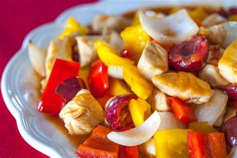 Sweet And Sour Chicken With Cherries • Steamy Kitchen Recipes