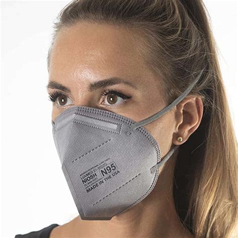 Aidway N95 Respirator Grey Color Made In Usa Protection From Dust