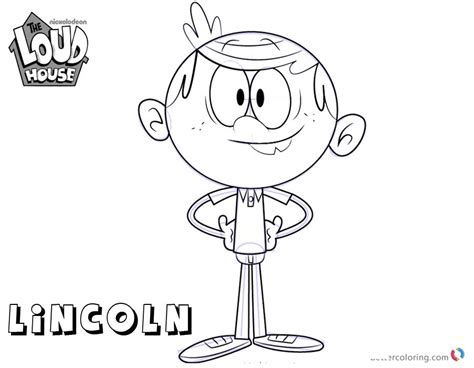 Loud House Coloring Pages How to Draw Lincoln  Free Printable Coloring