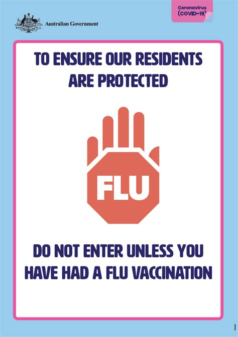 International students undertaking formal studies in australia, and their dependents (for example, spouses and children under 18 years old), must obtain oshc. Coronavirus (COVID-19) flu vaccination poster for aged care facilities | Australian Government ...