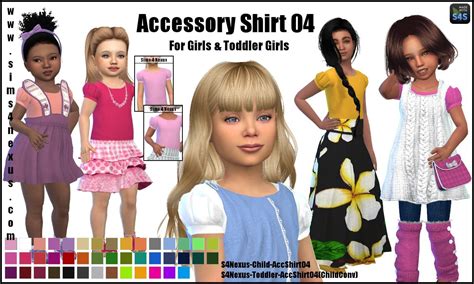 Ilovesaramoonkids — Sims4nexus Accessory Shirt 04 Go To Download