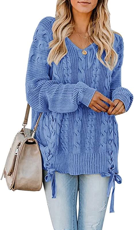 Yemgsip Womens Plus Size Cable Knit Pullover Sweaters Oversized Chunky