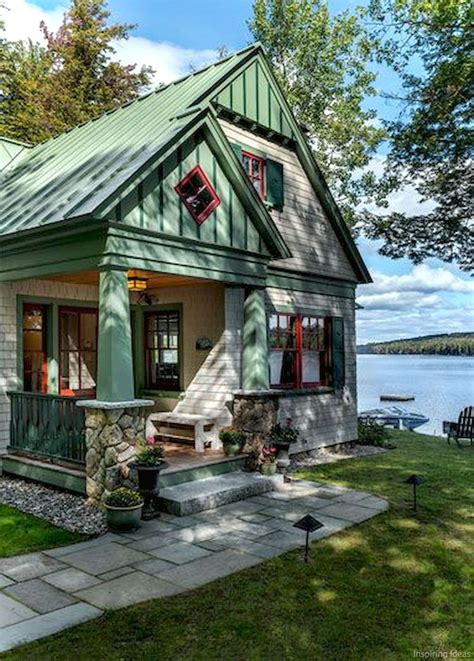 Lovelyving Cottage Exterior Lake Houses Exterior Maine Cottage