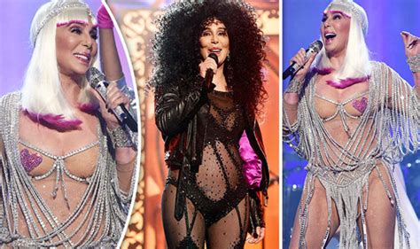 Cher Wows In Sheer Silver As She Leaves Nothing To Imagination At