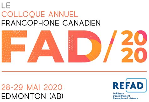 Le Colloque Annuel Francophone Canadien Fad 2020 Pédagogie