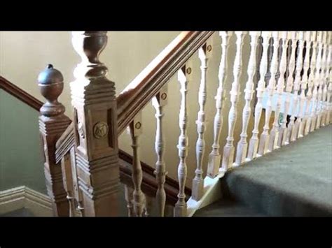Find the cost to paint handrails and compare the prices of common stair repairs. Stair Spindle Repair - YouTube