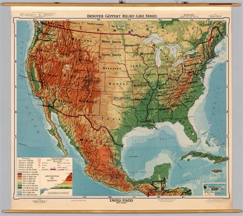 Physical Map Usa