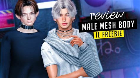 1l Dollarbie T Male Mesh Body Review Second Life Bom Youtube