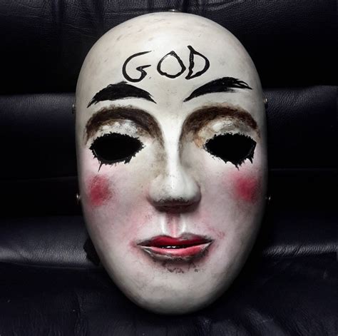 God Mask Prop Replicahorror Maskhalloweenresin Cosplay Etsy