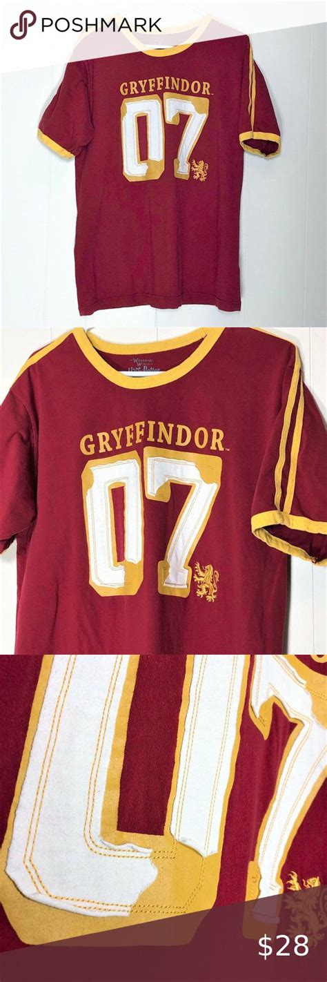 Gryffindor Harry Potter Quidditch Jersey T Shirt Universals The