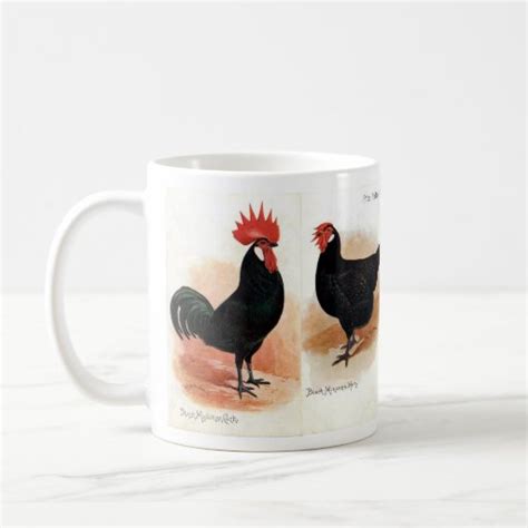 Coffee Mug Black Minorca Cock And Hen Zazzle