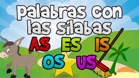 Silabas As Es Is Os Us 50 Proceso De Lectoescritura Pro Kids