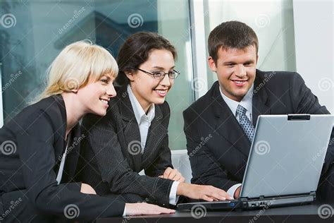 Three Business People Stock Image Image Of Friends Conversation 3204887