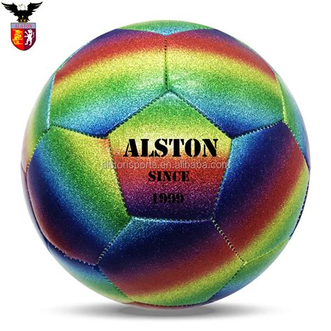 Colorido Arco Iris Promocional De Fútbol Balón De Fútbol Personalizada