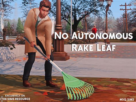 No Autonomous Rake Leaf By Msqsims At Tsr Sims 4 Updates