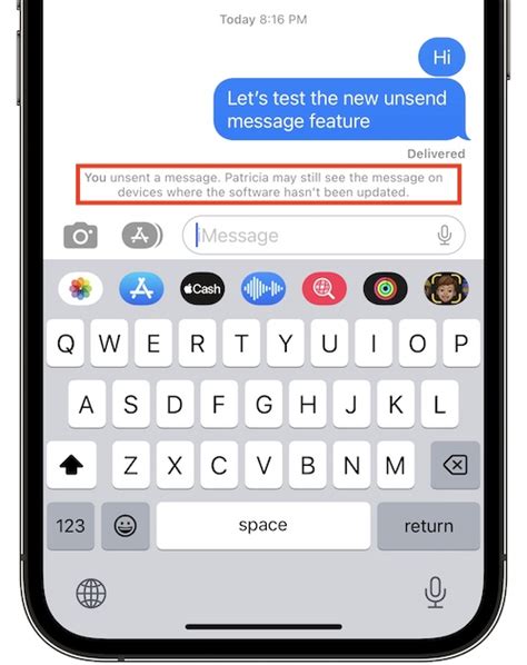 Unsend Message Not Working On Iphone In Ios 16 Fix