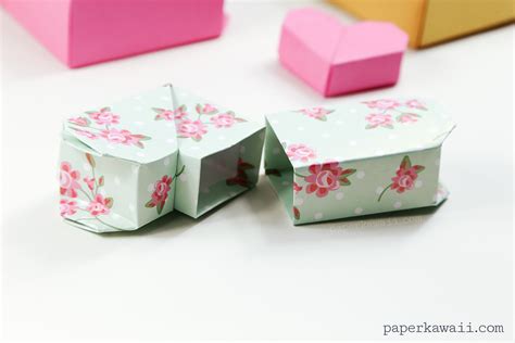 Origami Heart Box Video Instructions Paper Kawaii