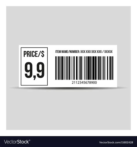 Barcode With Price Tag