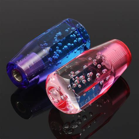 10cm Colorful Bubble Dildo Crystal Shift Gear Knob For Universal Car