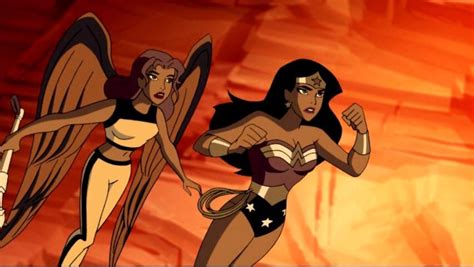 DCAU Wonder Woman And Hawkgirl Vs TT Starfire And Cyborg Battles