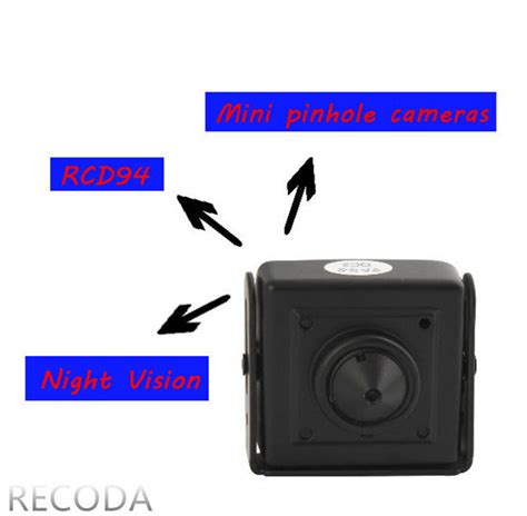 RECODA RCDP4 3D DNR 800TVL Pinhole Micro Hidden Cameras In Cars Low Lux