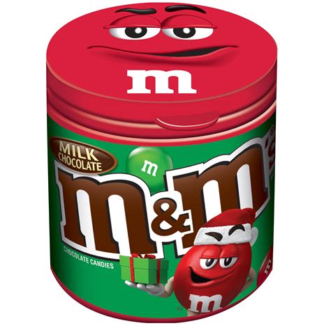 Mandms Red And Green Milk Chocolate Candies 35 Oz