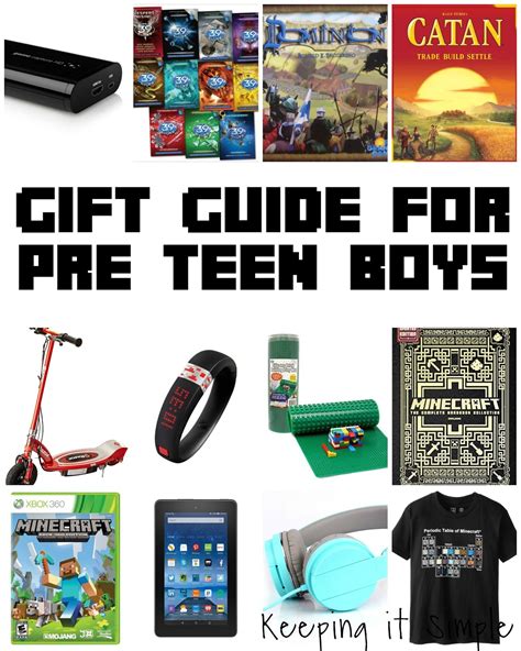 Shop our guide of best gifts for teenage boys! Keeping it Simple: Guide Gift for Pre Teen Boys and $100 ...
