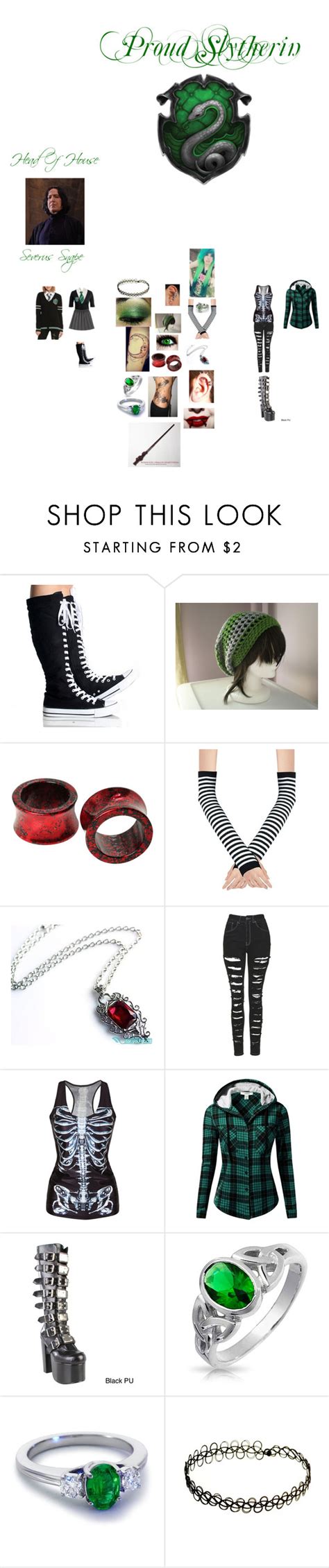 Luxury Fashion And Independent Designers Ssense Slytherin Uniform Indie Hair Outfits