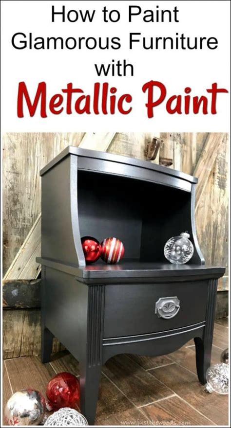 How To Paint Glamorous Furniture With Metallic Furniture Paint