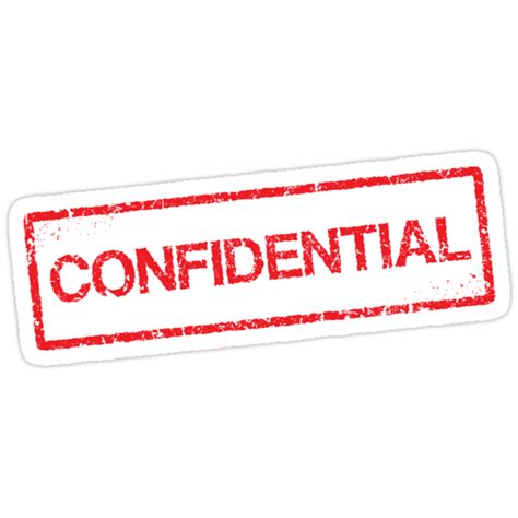 Confidential Red Grunge Stamp Sticker Stickers By Mhea Redbubble