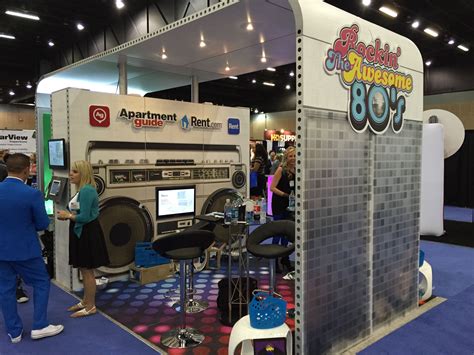 An 80s Inspired Trade Show Booth At The Atlanta Apartment Association
