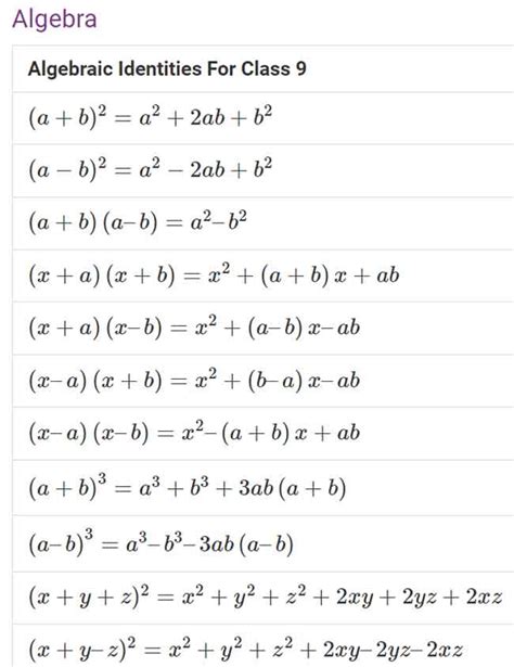 Maths Formulas For Class 9 Free Hot Nude Porn Pic Gallery