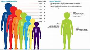 Kids Size Comparison Chart