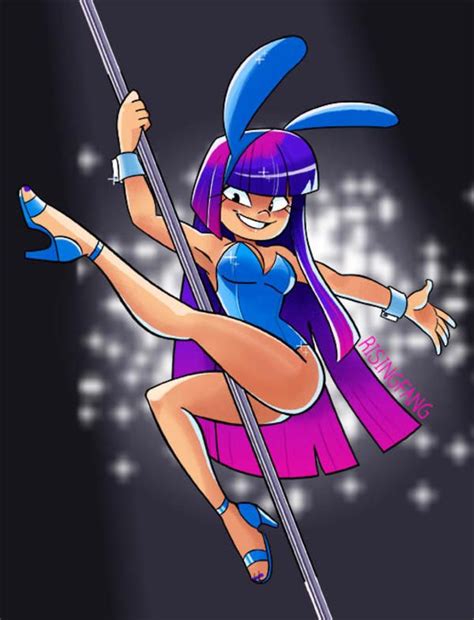 Miko Pole Dance By Risingfang Glitch Techs In 2020 Comic Art