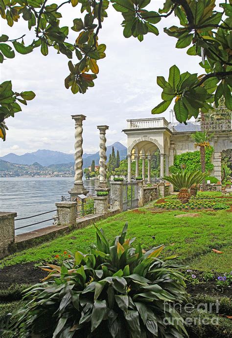 The Gardens Of Villa Monastero Varenna Lake Como Italy Photograph By