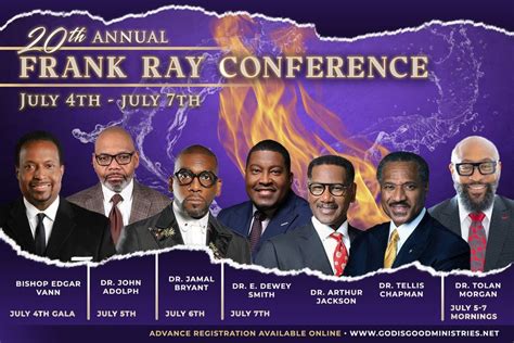 20th Annual Frank Ray Conference New Salem Missionary Baptist Church Memphis July 4 To July 7