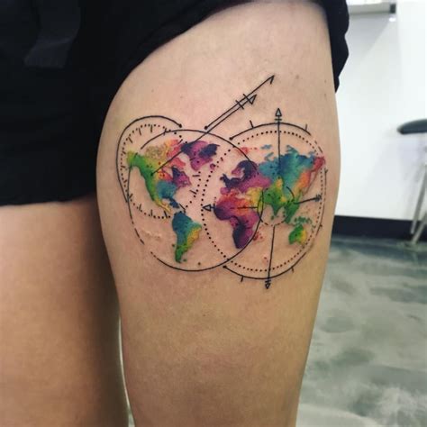 instagram world map tattoos map tattoos sleeve tattoos