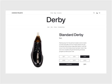 Common Project — Product Page By Levan Jamelashvili On Dribbble