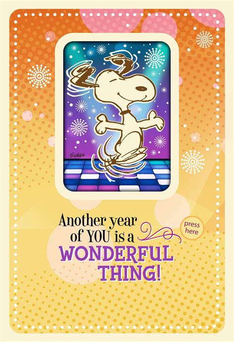 Happy birthday to a new 21, step out today and have some fun. Peanuts® Snoopy Happy Dance Musical Birthday Card With ...