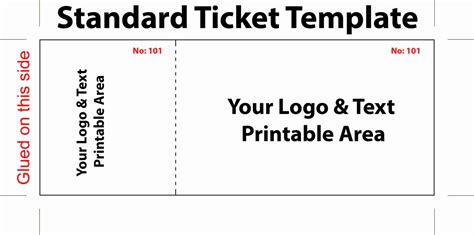 Numbered Ticket Template Free Download